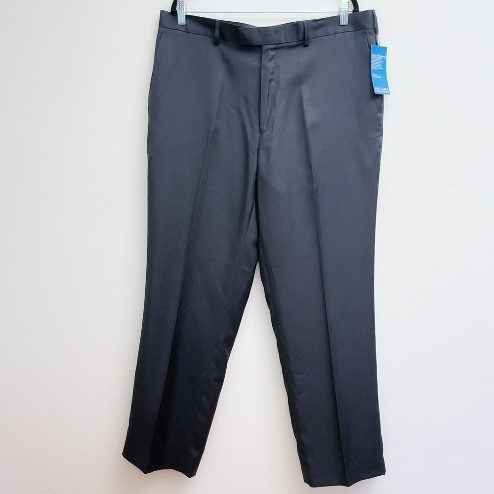 Perry Ellis Portfolio Navy Luxe Dress Pants NWT Mens’ 38x30